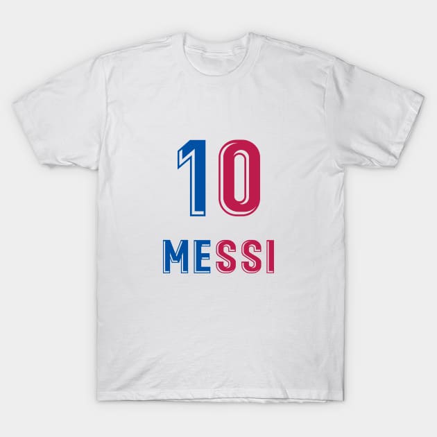 Messi 10 Blaugrana T-Shirt by Fatal_Des